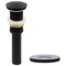 Novatto SANGUINELLO Glass Vessel Bathroom Sink Set, Matte Black NOHP-G008MB - alternate 2